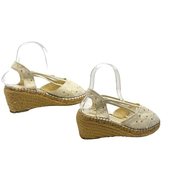 Cabrizi | Women's Slingback Wedge Sandals Shoes Size 9 - Picture 2 of 13